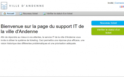 Tutoriel: Introduire une demande via l’outil de Ticketing